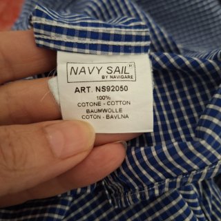 Camicia uomo NAVY SAIL a quadretti