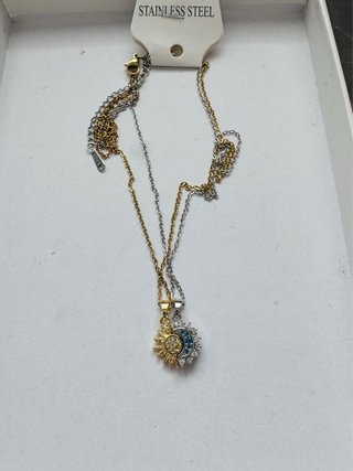 Collana Acciaio Inox Sole Luna