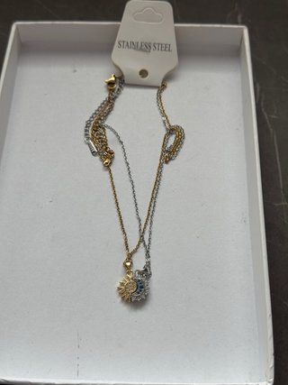 Collana Acciaio Inox Sole Luna
