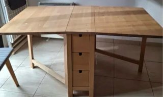 Mesa plegable cocina madera Ikea