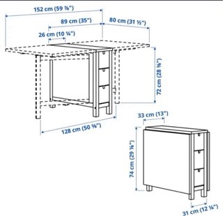 Mesa plegable cocina madera Ikea