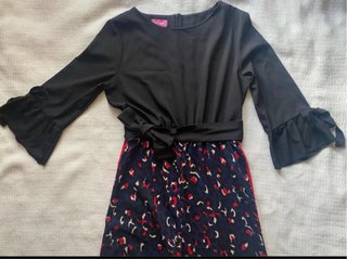 Mono negro con estampado animal print