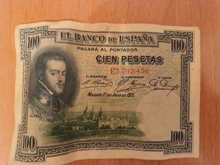 Billetes antiguos  50 y 100 pesetas