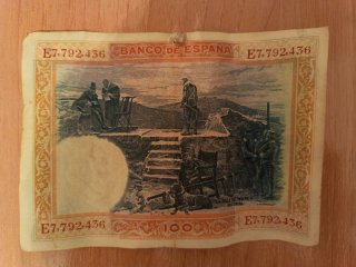 Billetes antiguos  50 y 100 pesetas