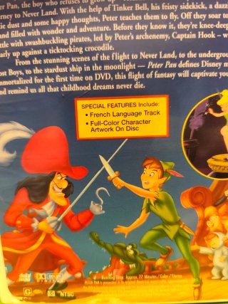 DVD Peter Pan Disney COLECCIÓN LIMITED ISSUE.