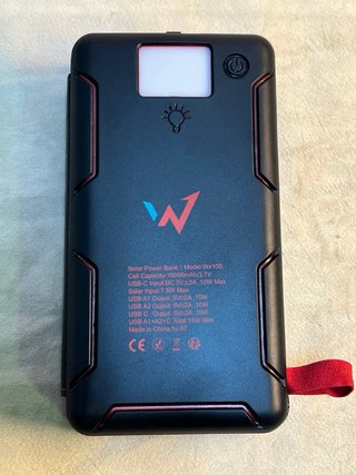 Power Bank Solar 10000mAh Negro