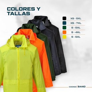 Portwest chaqueta impermeable clásica ligera