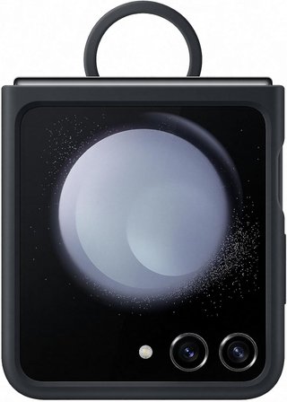 Cover Samsung in silicone blu per Galaxy Z Flip5