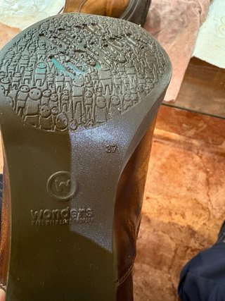 Botines Wonders Marrones Mujer