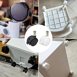 4 Ruedas giratorias con frenos muebles