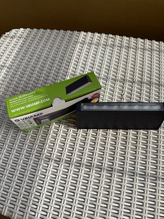 Applique LED Solare Velamp ip44 nero