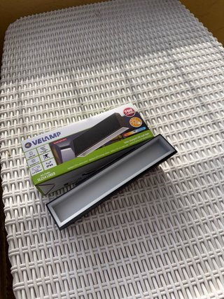 Applique LED Solare Velamp ip44 nero