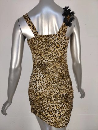 Tubino donna fantasia leopardata