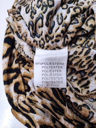Tubino donna fantasia leopardata
