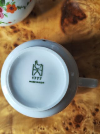 Set caffè vintage DDR Germania Est in porcellana
