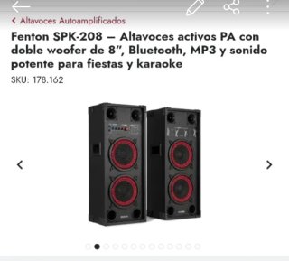Equipo de sonido Fenton