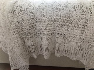 Mantel Ganchillo Blanco 168x213