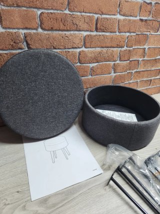 Puff SONGMICS Almacenaje Baúl Banco