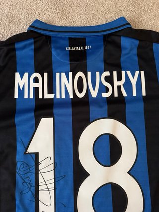Maglia Atalanta Malinovskyi 18 autografata
