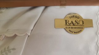 Juego de Sábanas Raso. Bordado. Sin estrenar