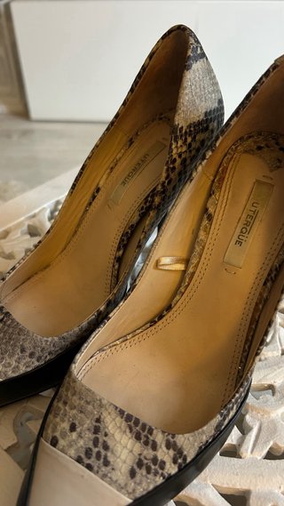 Zapatos Uterqüe Tacón Animal Print