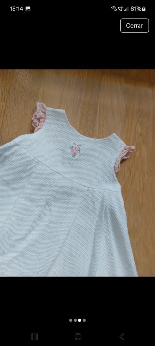 Precioso vestido bebé blanco
