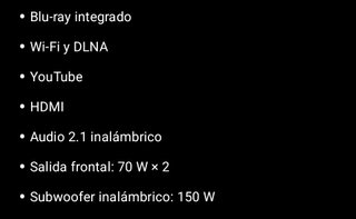 Barra Sonido LG HLB54S