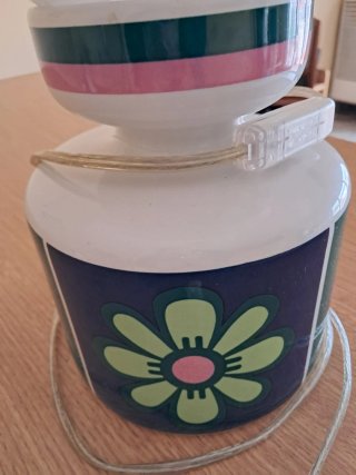 Lámpara Vintage Flores Años 60/70