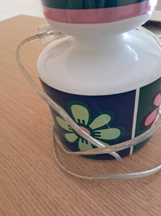 Lámpara Vintage Flores Años 60/70