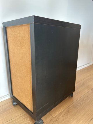 Cajonera estudio negra y blanca