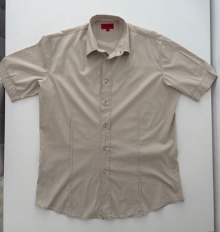Camicia Hugo Boss Beige Uomo Taglia XL
