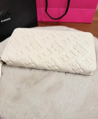 Nuovo Portafoglio Pinko in Pelle Grande Rosa!!