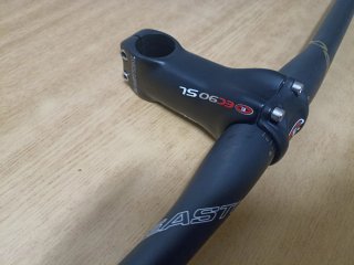 Nuevo carbono liso ud mate manillar y potencia