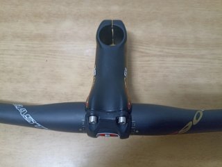 Nuevo carbono liso ud mate manillar y potencia