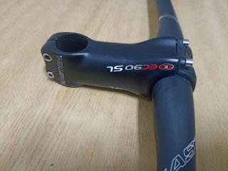 Nuevo carbono liso ud mate manillar y potencia