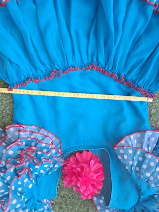 Vestido de flamenca niña 9 a 12 años