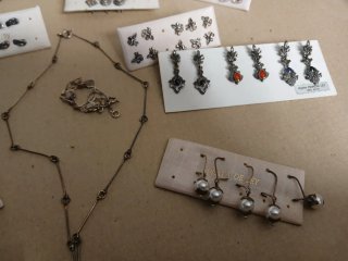 Lote de pendientes de plata