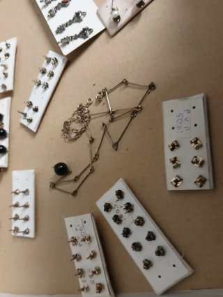 Lote de pendientes de plata