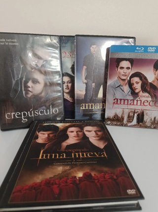 Lote 4 Películas Crepúsculo DVD/Blu-ray
