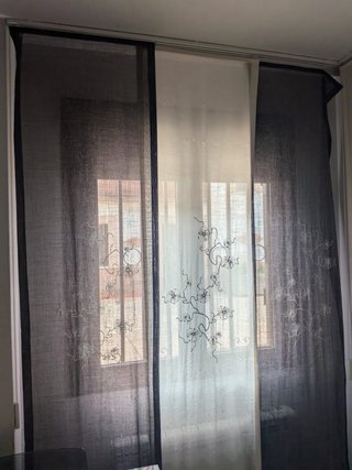 Cortine a Pannello Giapponese Viola e Bianco