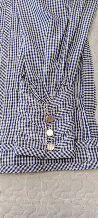 Camisa Alcañizano azul y blanco