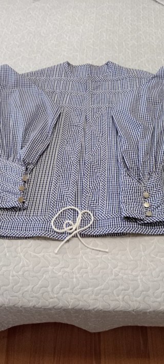 Camisa Alcañizano azul y blanco