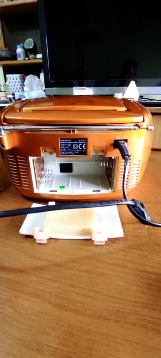 Equipo de música Scott compacto naranja/plata