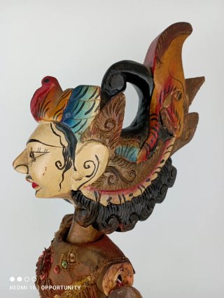 Marioneta Wayang artesanal 55 cm