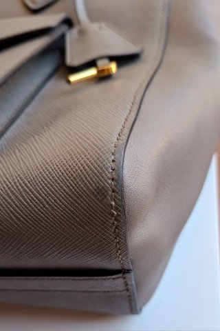 Borsa Prada Pelle Saffiano Grigia