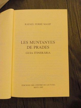 Les muntanyes de Prades guia itinerària