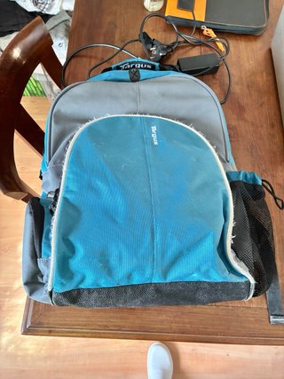 Mochila para portátil 15 azul y gris