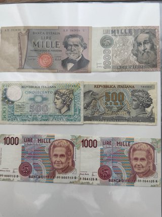 Colección de billetes de varios paises