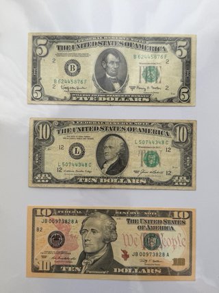 Colección de billetes de varios paises