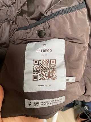 Abrigo Hetregó Marrón con Capucha y Pelo